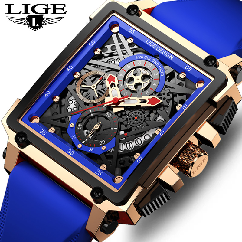 Lige Heren Sport Chronograaf P - Silicone Band Replacement recensie en prijs