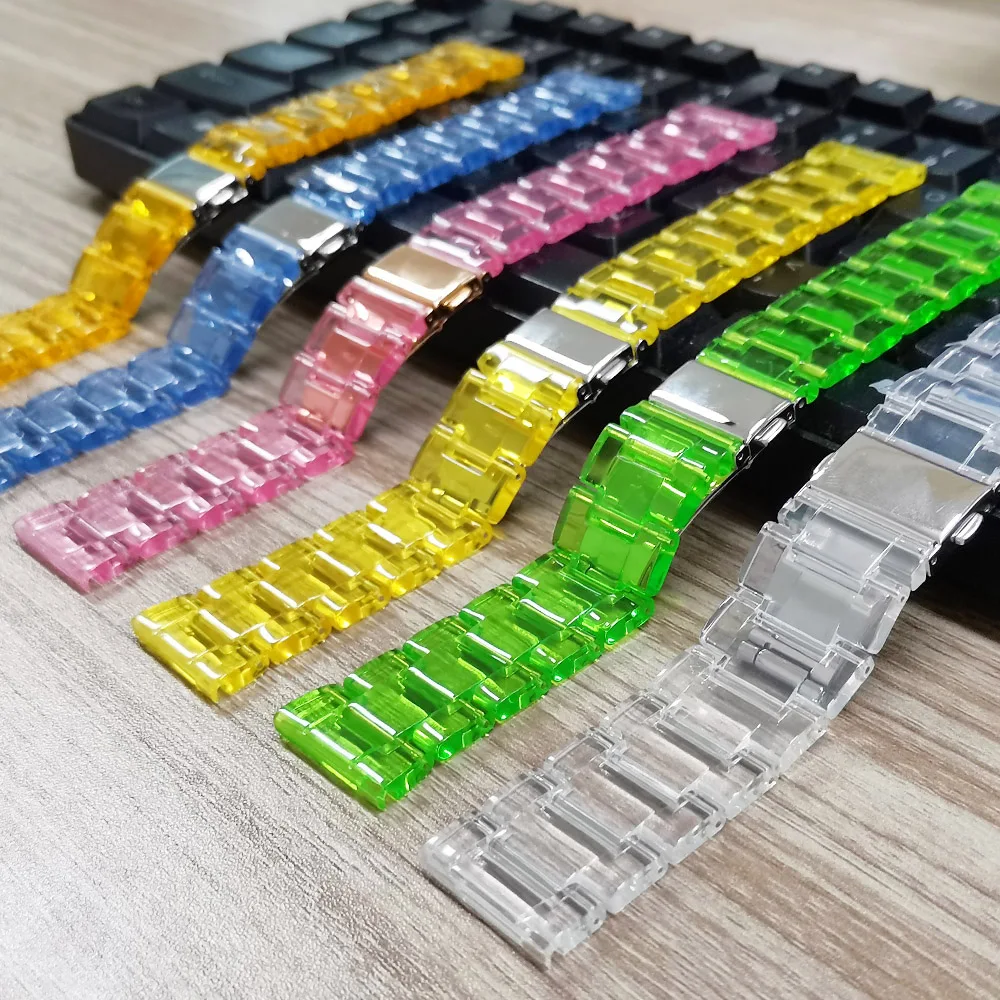 Transparante Gletsjer Band Voo - Titan Smartwatch Accessories recensie en prijs