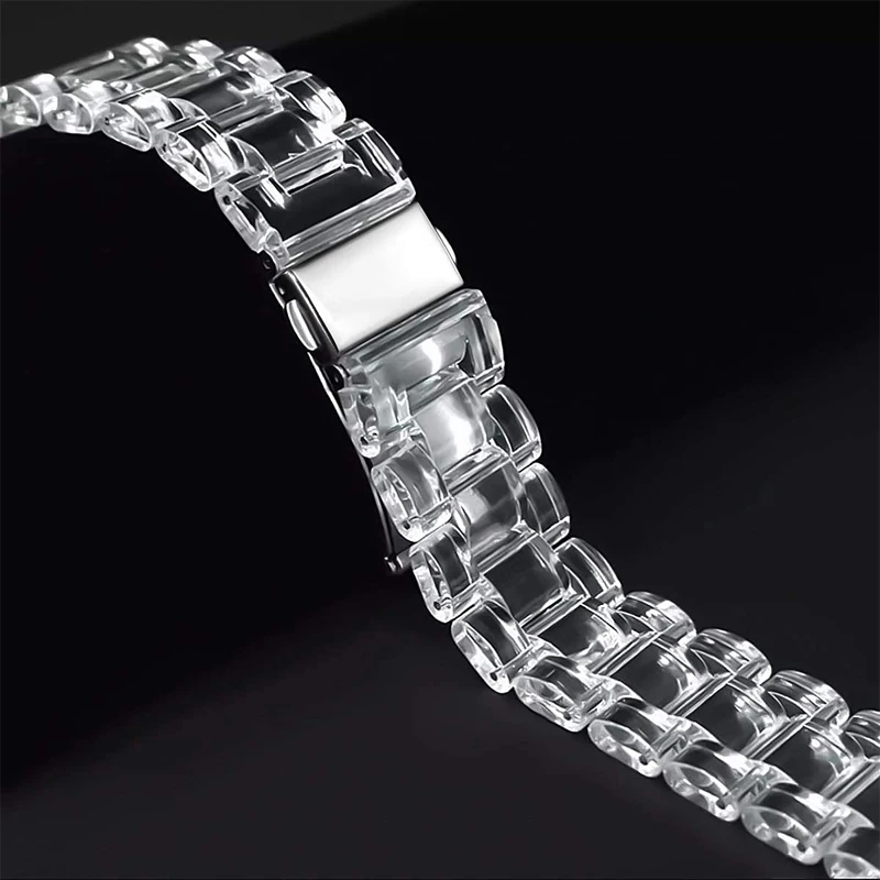 Transparante Gletsjer Band Voo - Titan Smartwatch Accessories recensie en prijs